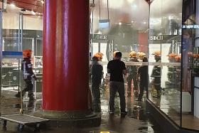 150 evacuated from Sim Lim Square because of bin fire