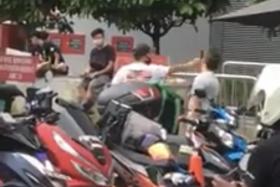 Man arrested over repeatedly slapping another near Nex mall