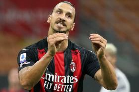 Striker Zlatan Ibrahimovic has scored 14 goals in 22 matches since returning for a second stint at AC Milan in January.