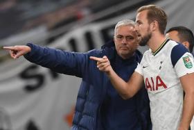 Tottenham Hotspur manager Jose Mourinho (left) wants a backup striker for Harry Kane, who struggled with a hamstring injury last season.