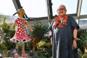 Art collector donates Yayoi Kusama sculpture to Gardens by the Bay