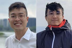 Mr Vincent Cai (left) joined the Health Ministry&#039;s contact tracing task group a month before the first Covid-19 case was reported in Wuhan; Mr Chan Wei Zhang will be starting work as a software engineer. 