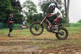 Overcoming obstacles on GasGas trials motorbikes