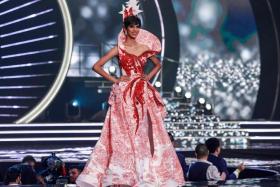 Reigning Miss Universe Singapore Nandita Banna made history for the country at the 70th Miss Universe competition by cracking the Top 16.