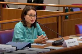 Workers&#039; Party chairman Sylvia Lim at a Committee of Privileges hearing on Dec 13, 2021.