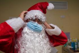 Santa's still flying: Bush pilot pastor David Shrimpton, 57, preparing to take some Christmas cheer to isolated communities in Australia.
