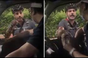 Cyclist, driver involved in road rage incident caught on video