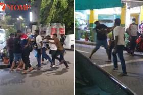 A fight broke out along Clive Street in Little India on New Year's Day (Jan 1), leaving one man injured and three men arrested. 