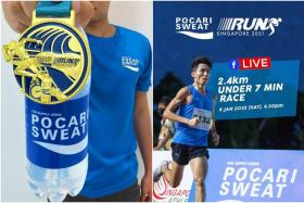 Top distance runner Soh Rui Yong completed the challenge in 6 min 53.18 secs last September. 