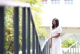 Former Millennia Institute student Ashvini Annathurai discovered she was pregnant and took time out in 2020 to look after her newborn twin daughters. 

