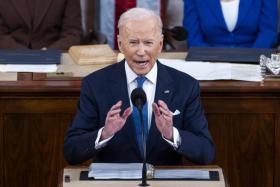 In his State of the Union address, US President Joe Biden also sharply criticised his Russian counterpart Vladimir Putin. 