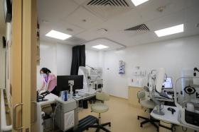 The Eye Diagnostic Service room of Tan Tock Seng Hospital Ang Mo Kio Specialist Centre.