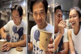 Local actor Qi Yuwu creates ginseng and goji berry ice cream, available for $56 for 2 pints