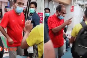 Man argues with worker over MRT seat: 'You come here work, you go, give people sit down'