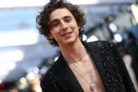 Dune star Timothee Chalamet decided a shirt was not strictly necessary.