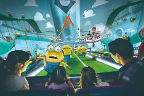 The upcoming themed zone at USS, inspired by the Despicable Me film franchise, is set to open in 2024. PHOTO: UNIVERSAL PARKS &amp; RESORTS