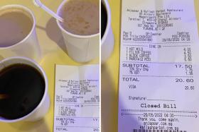 Guess the price of hot coffee and milo at this restaurant