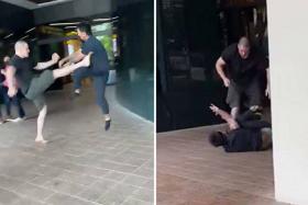 2 men arrested for affray after Great World City fight