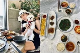South Korean actress Son Ye-jin shared photos of food she had prepared on Instagram. 