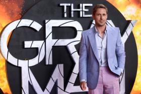 Ryan Gosling arrives at the Britain premiere of The Gray Man in London on July 19, 2022. 