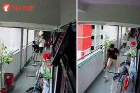 Two men pretend to hold guns, scream at residents in Choa Chu Kang HDB block