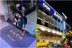 The pair were about to check into the BookMe Hotel in Johor Bahru at about 11pm on Aug 10, 2022. 