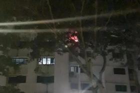 The SCDF were alerted to the second fire at Block 236 Jurong East at about 5am on Aug 17. 