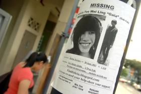 Ms Felicia Teo&#039;s disappearance in 2007 made headlines when her family and friends refused to believe she had run away. 
