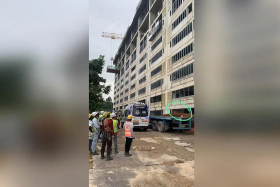 The Bangladeshi worker was carrying out column reinforcement works on the seventh storey of a building under construction. 