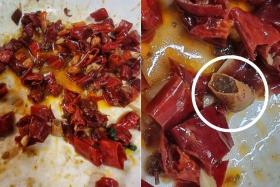 Woman finds cigarette butt in her mala xiang guo in Chinatown, told by staff it's 'part of the dried chili'