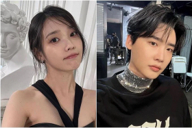 The agencies of South Korean singer-actress IU (left) and actor Lee Jong-suk confirmed they are in a relationship. 
