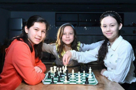 Leah, Lana and Lauren Rice are aiming to become chess grandmasters some day. 
