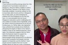 Zoe Gabriel and her dad posted a statement in a TikTok video uploaded on Sunday.