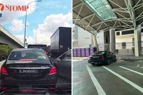 Inconsiderate Mercedes-Benz driver gets 'karma' at Woodlands Checkpoint