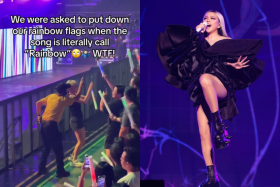 A-mei concert-goer told to lower Pride flag during Rainbow performance