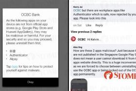 'How can OCBC tell me what apps to use on my own phone?': Customers upset by new security feature