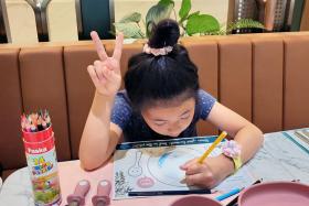 Nothing says ‘kid-friendly’ like being greeted with coloured pencils and activity sheets. Parents rejoice as the kids have something to do while waiting for food that doesn’t include screen time.