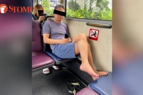 Man allegedly 'rains blows' on another for taking photo of him with his bare feet on bus seat