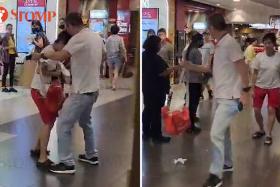 Auntie struggles with man after caught stealing at CS Fresh