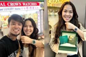 Content creator Simonboy paid tribute to his girlfriend in a sweet post on Instagram that showed her wearing the watch.