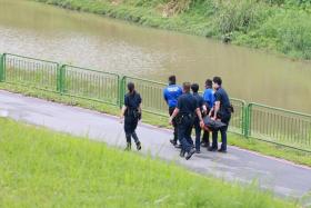 The body was found in the waterway opposite Clementi Avenue 6.