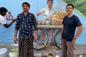 S'pore artist Yip Yew Chong paints second public mural in India