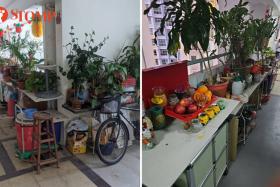 Woodlands resident fed up with neighbour's stinky corridor clutter: 'Come smell it yourself'