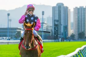 Beauty Eternal (Zac Purton) returning to scales after landing the Group 2 BOCHK Private Wealth Jockey Club Mile (1,600m) at Sha Tin on Nov 19. He will again go over this course and distance in the Group 2 Chairman&#039;s Trophy on April 7.
