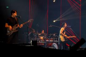 Korean pop-rock band CNBlue performed for their Singapore fans at the Singapore Indoor Stadium as part of their CNBluentity Asia tour on April 27.