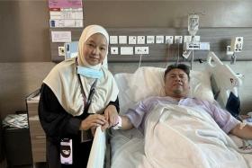 Suhaimi Yusof with his wife Siti Yuhana Sulaiman.