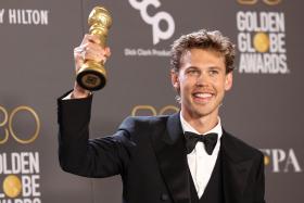 Austin Butler won the Golden Globe for best actor in a drama for his powerful performance as Elvis Presley in director Baz Luhrmann’s biopic of the legendary singer.