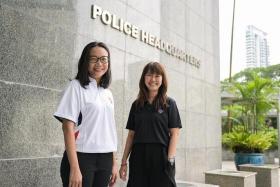 DAC Tay Wee Li, the deputy chairperson of the para-counsellor committee (left), and principal psychologist Ms Ho Hui Fen, an assistant director at PPSD.