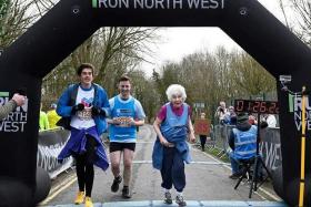 Ms Barbara Thackray set a personal best of 85 minutes for a 10km at the Run North West Trafford on March 5.