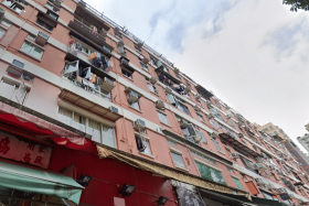 The gruesome discovery was made by a cleaner who was tidying up the flat in the Tuen Mun district.